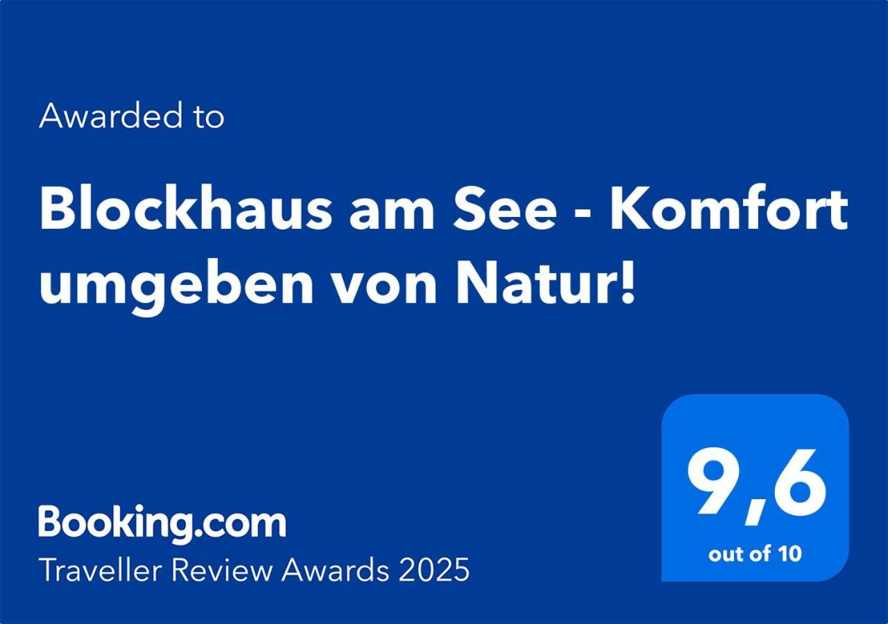 Blockhaus Am See - Komfort Umgeben Von Natur! Nalden Exterior photo